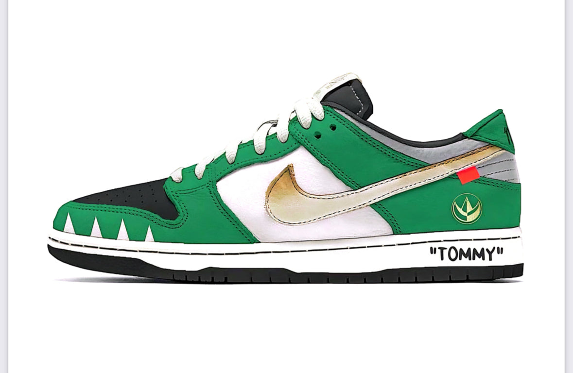 Custom Green Nike Dunks