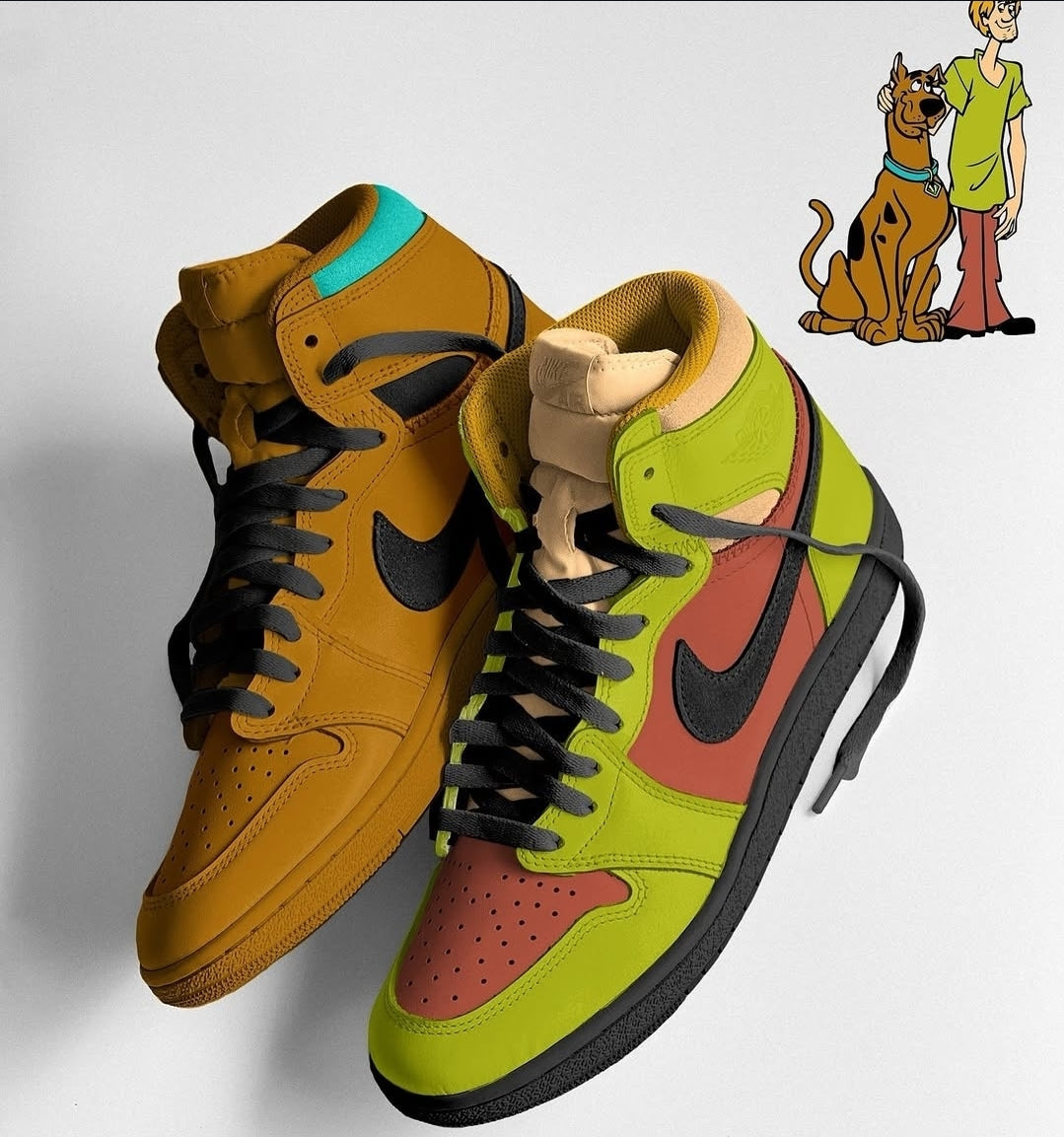 Custom Scooby Jordan 1s