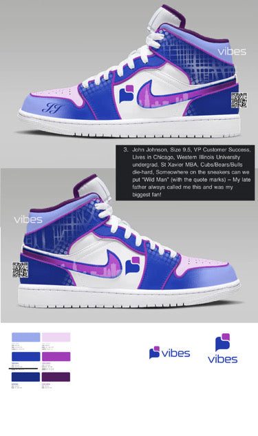 Custom Vibes Jordan 1 mid