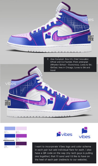 Custom Vibes Jordan 1 mid