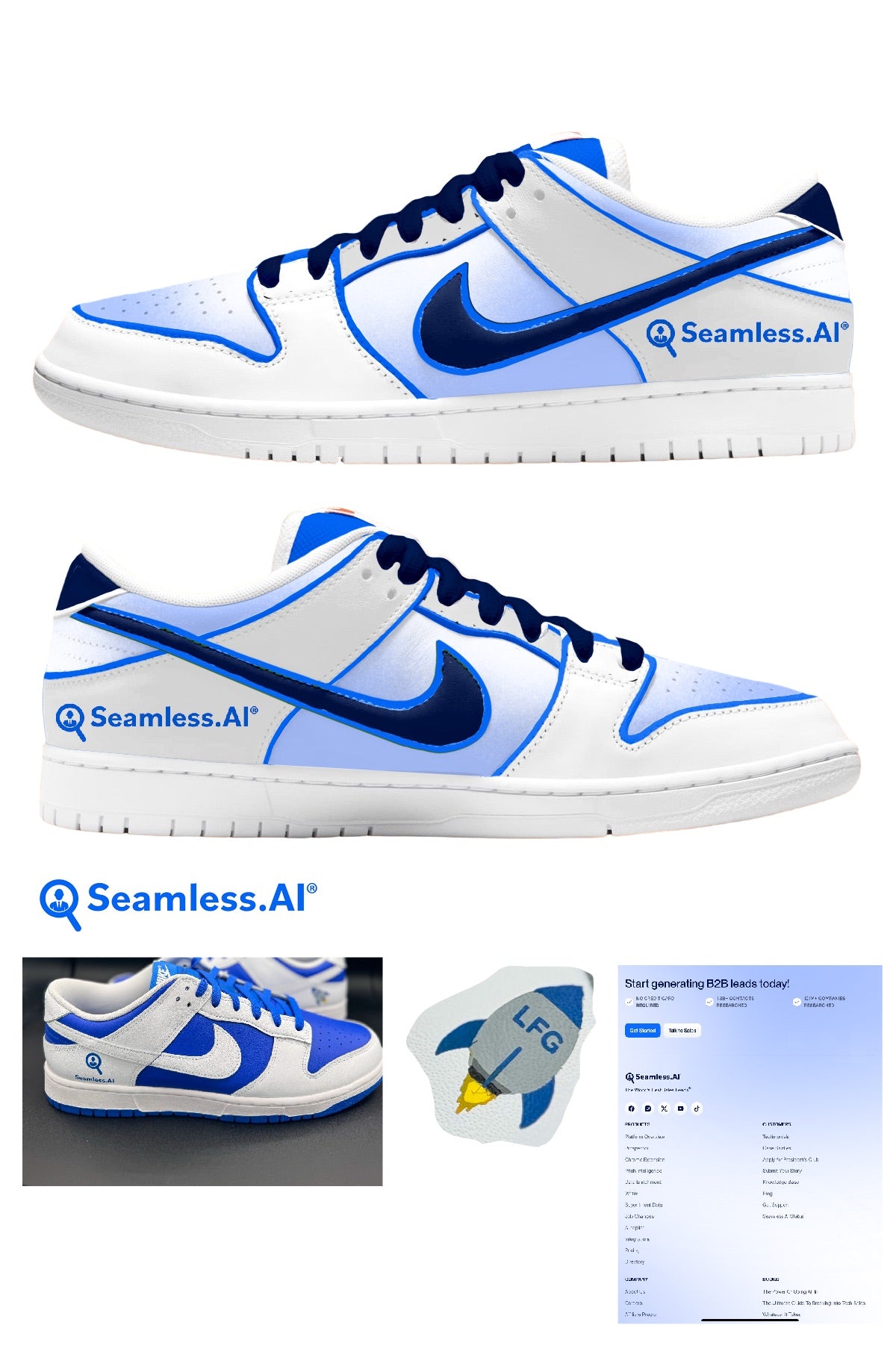 Custom Seamless AI dunks