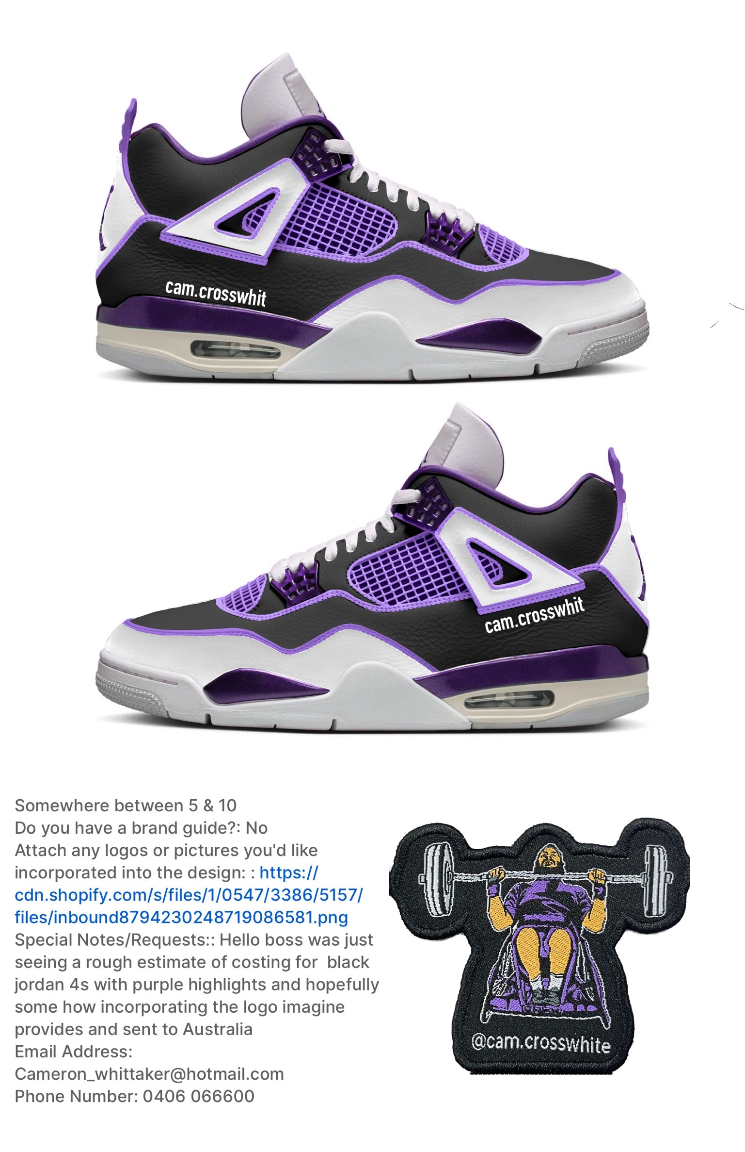 Custom Jordan 4s/Jordan 1 highs