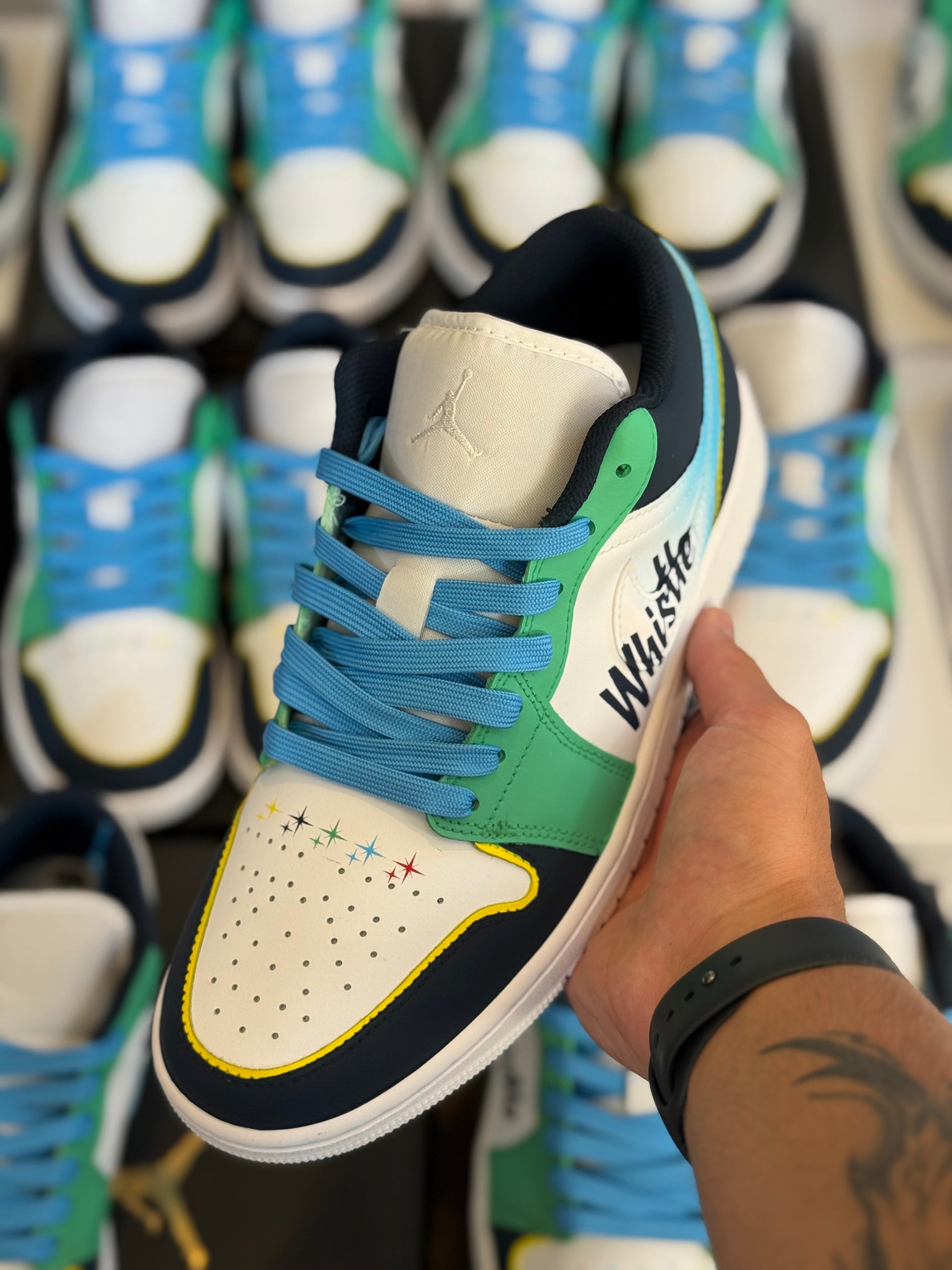 Custom Whistle Jordan 1 Lows