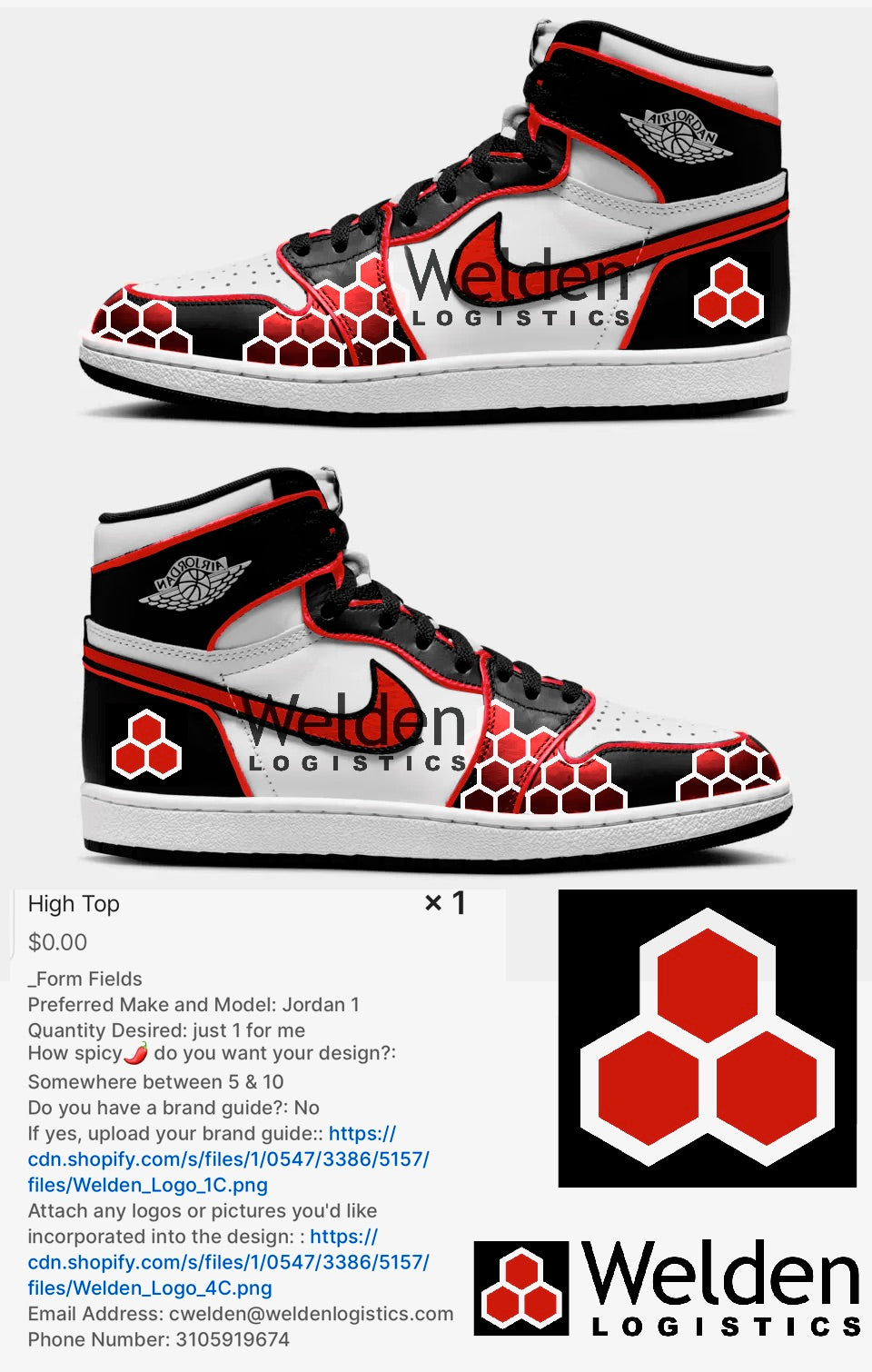 Jordan 1 High customs