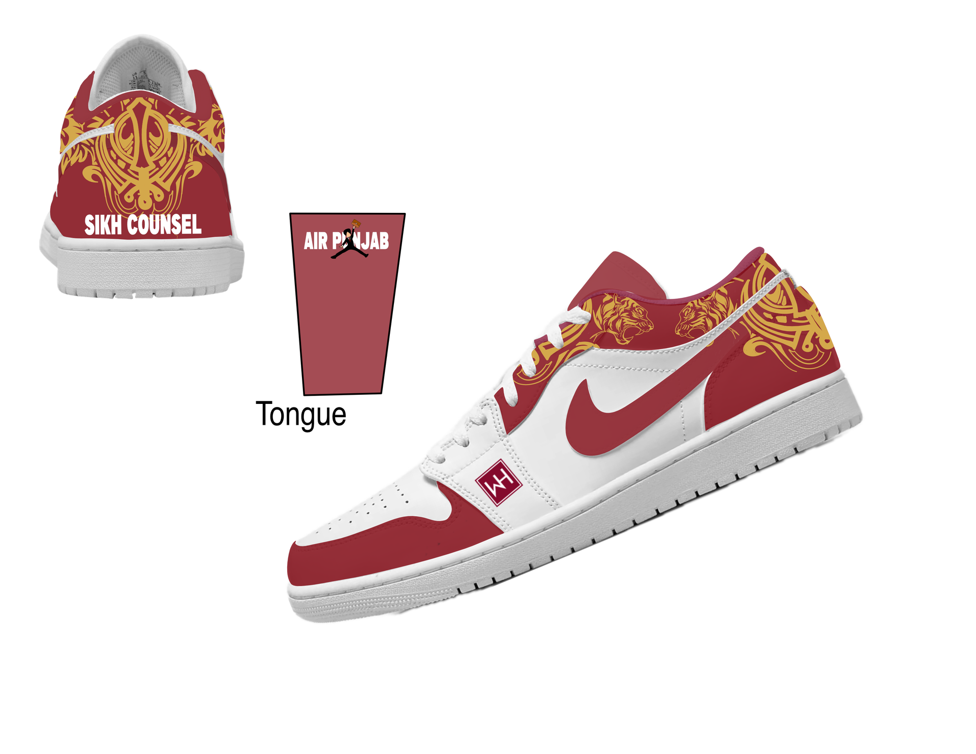 Custom WH Jordan 1 low