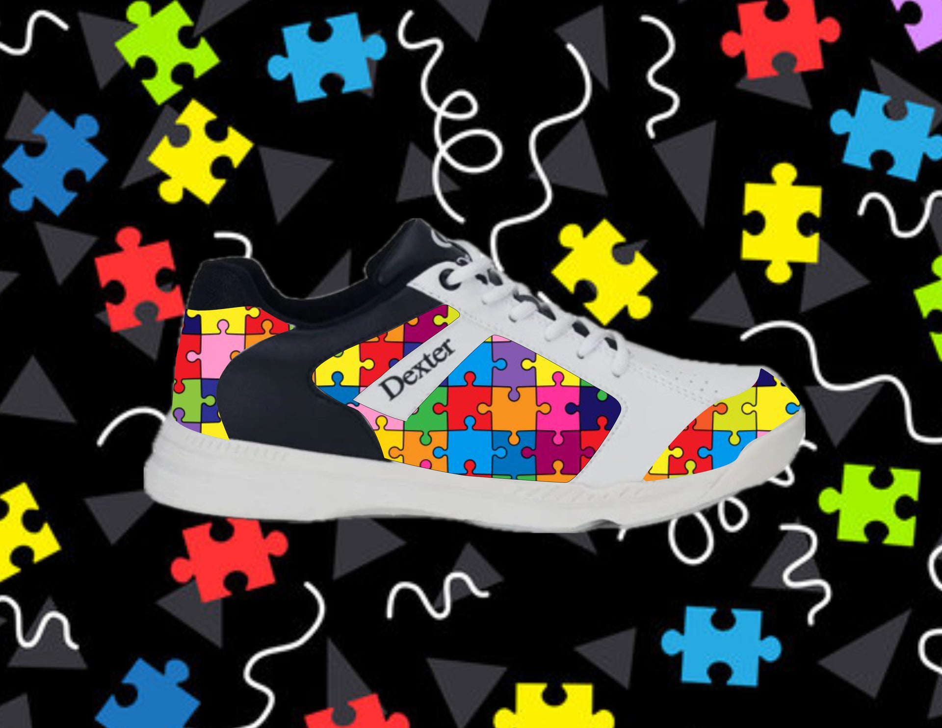 Custom Autism Awareness Bowling shoes