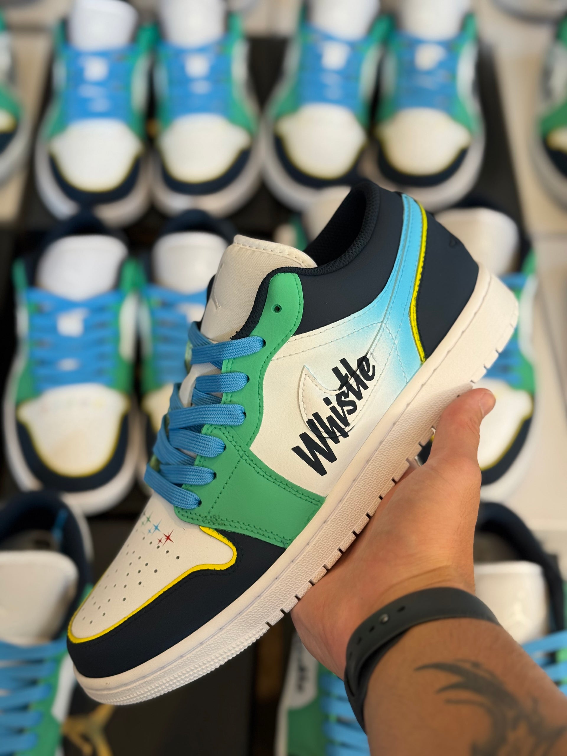 Custom Whistle Jordan 1 Lows