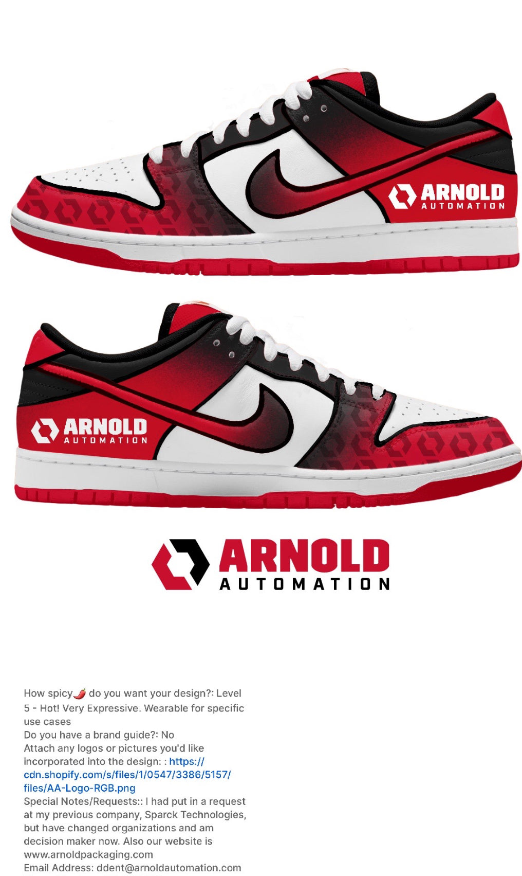 Custom Arnold Dunks