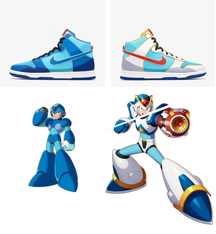 Custom megaman X Nike dunk