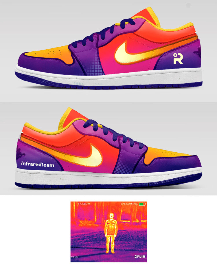 Custom Infrared Jordan 1s