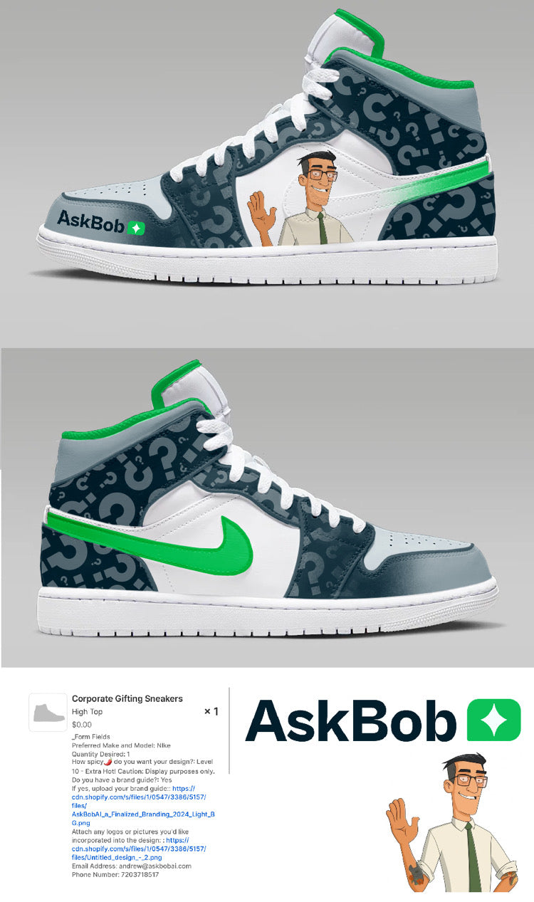 Custom “Ask Bob” Jordan 1s