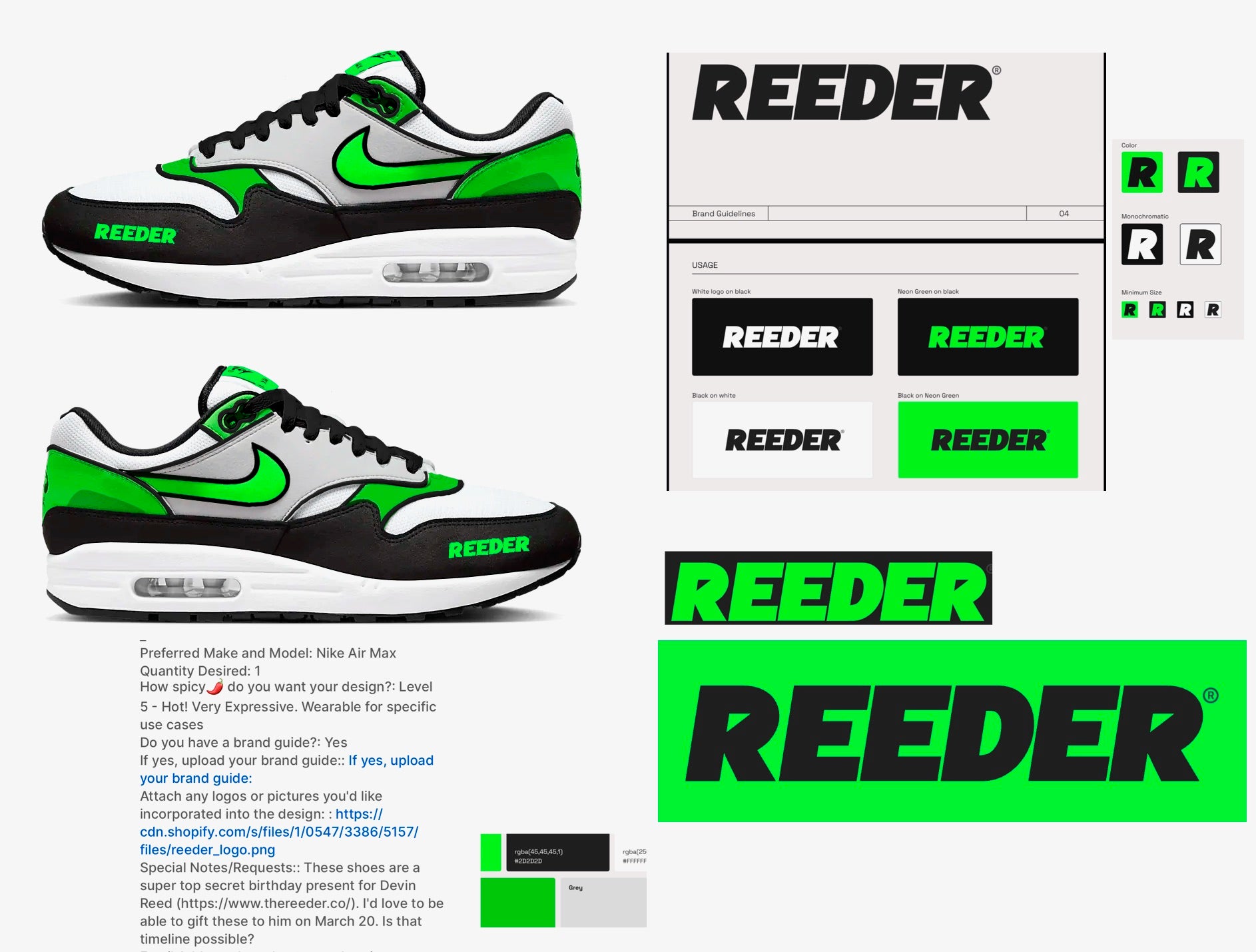Custom Reeder Airmax 1s