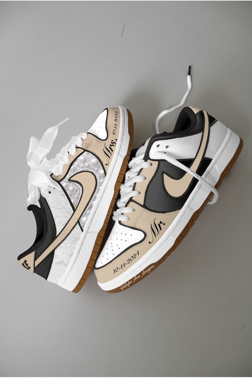 Custom Wedding Nike Dunks