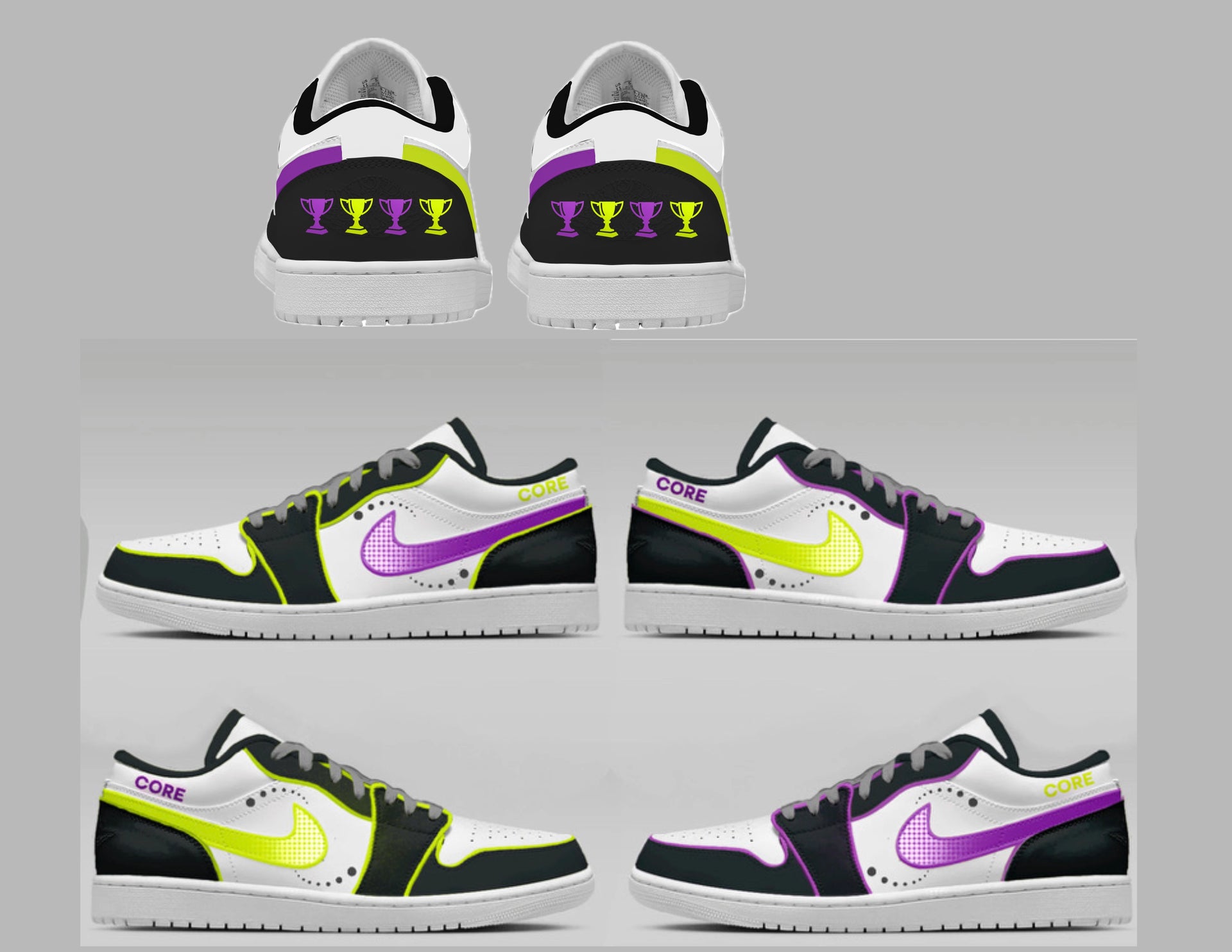 CUSTOM Core Jordan 1 lows