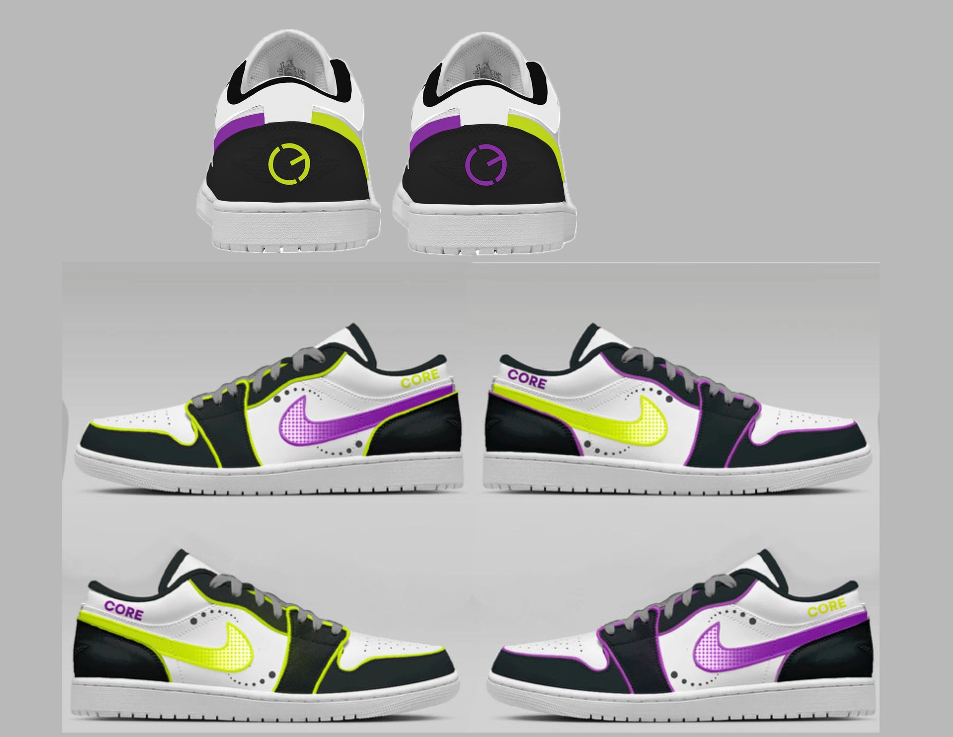 CUSTOM Core Jordan 1 lows