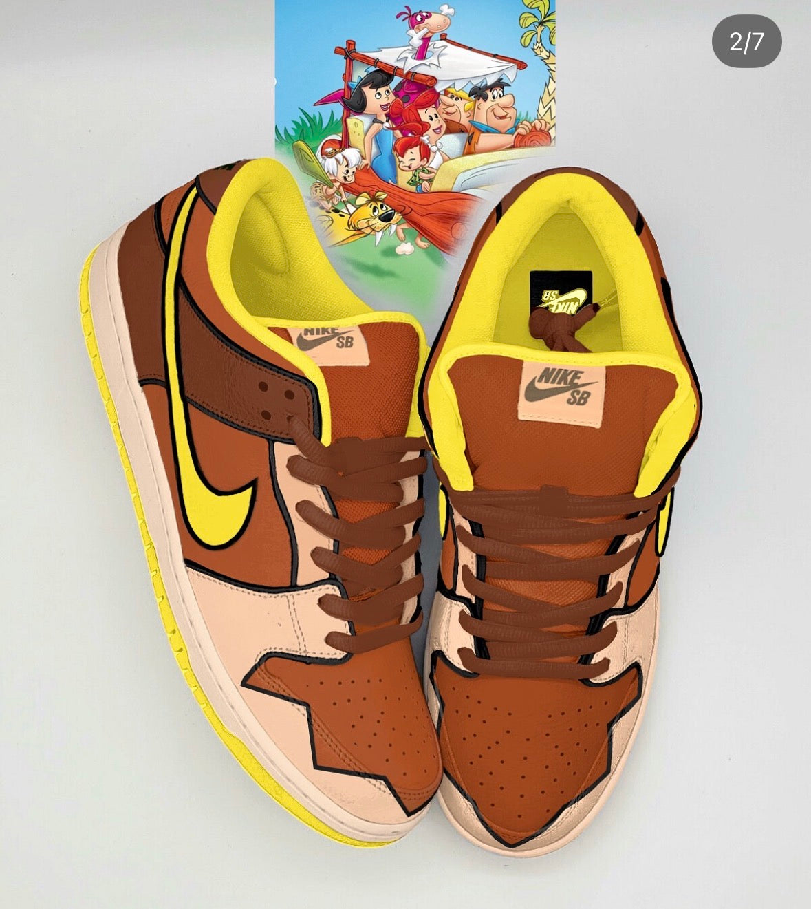 Flintstones custom Nike dunks