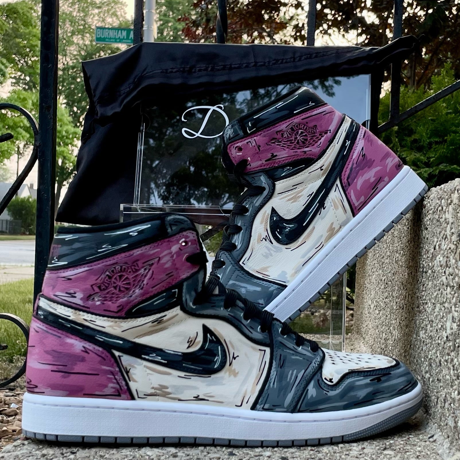 cartoon jordan 1 custom
