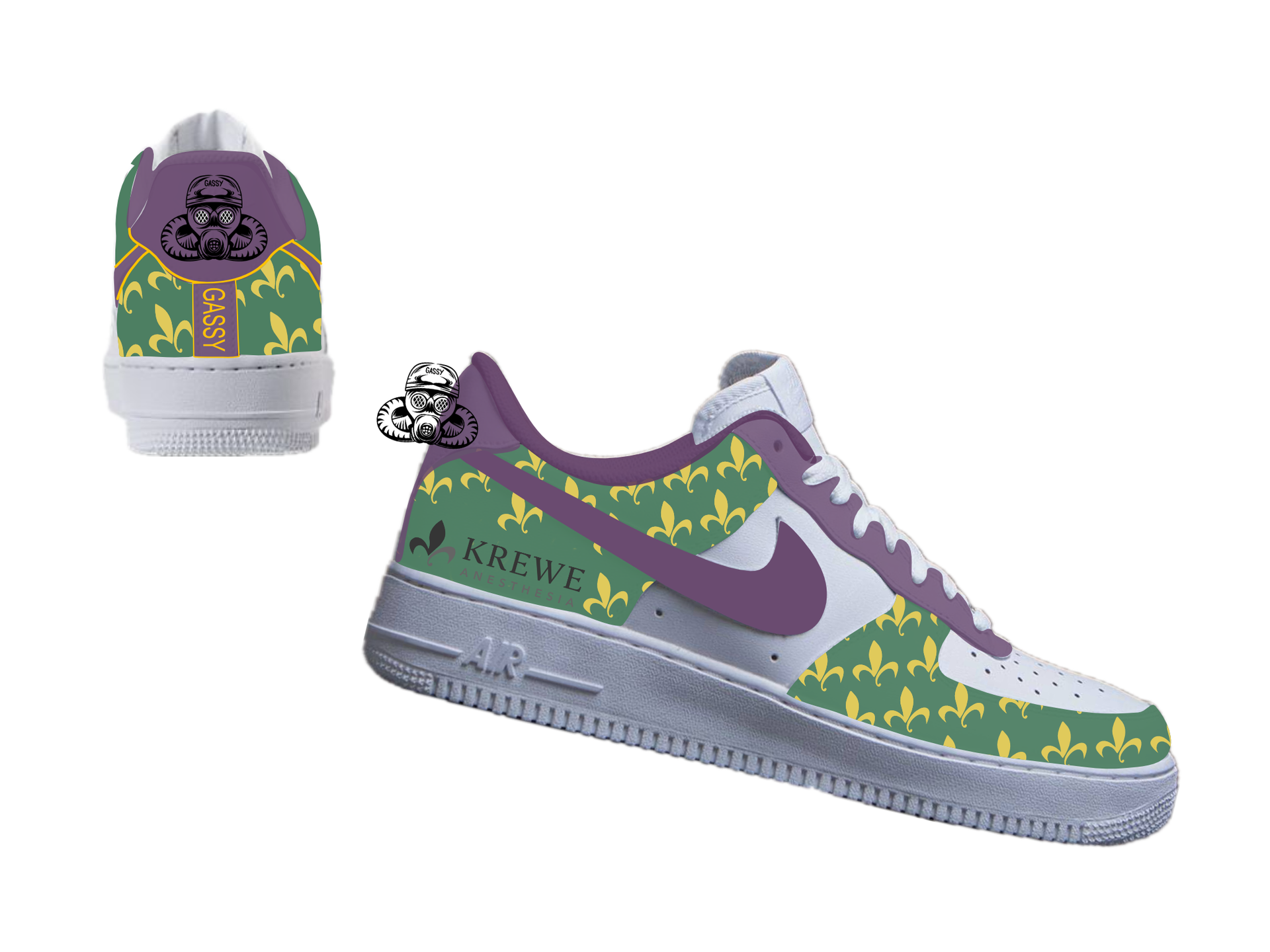 Custom Krewe AF1 low media packet