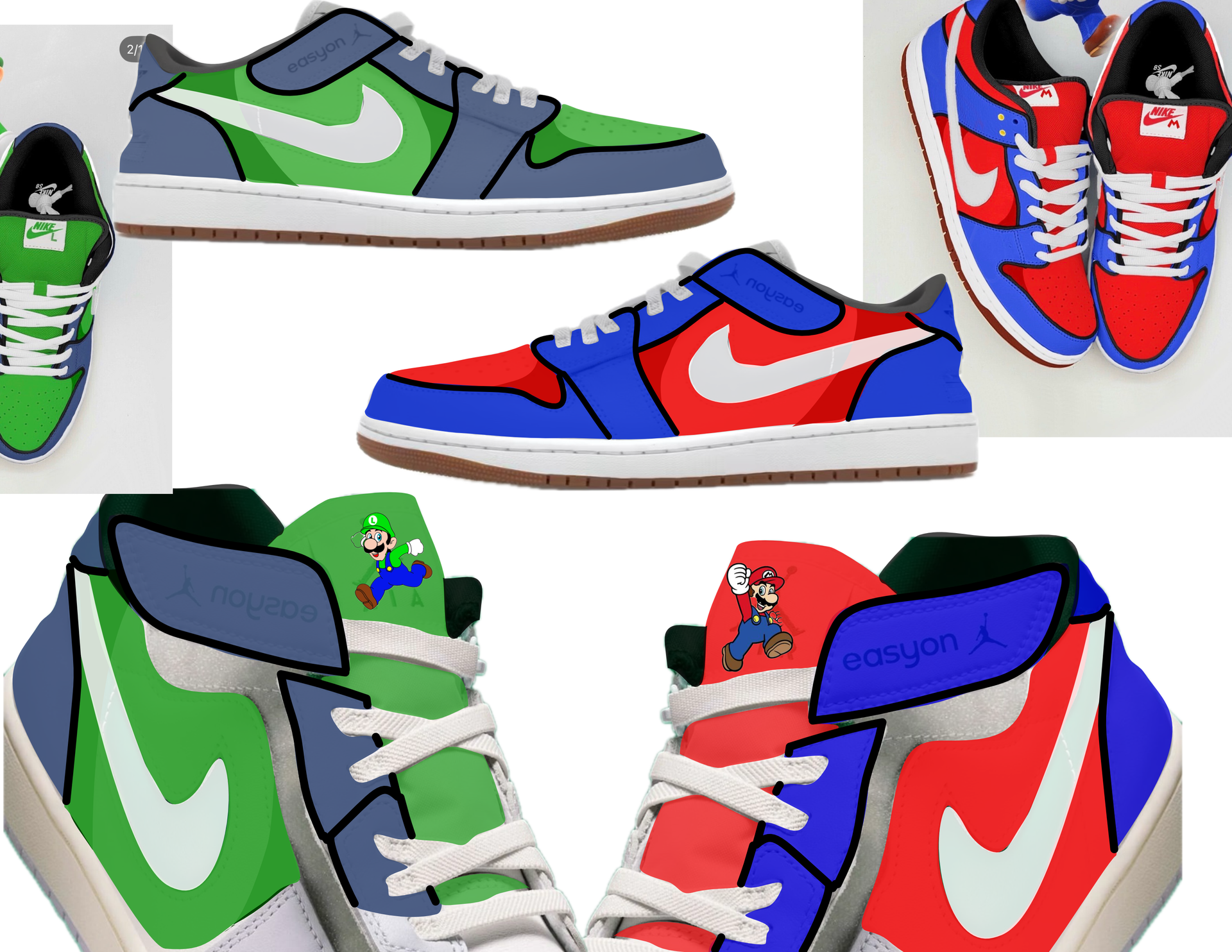 Custom Jordan 1 lows
