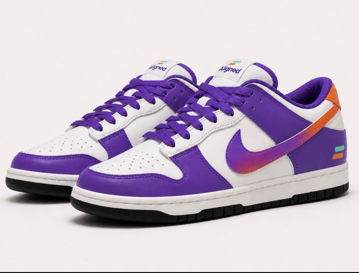 Custom Aligned Nike dunks