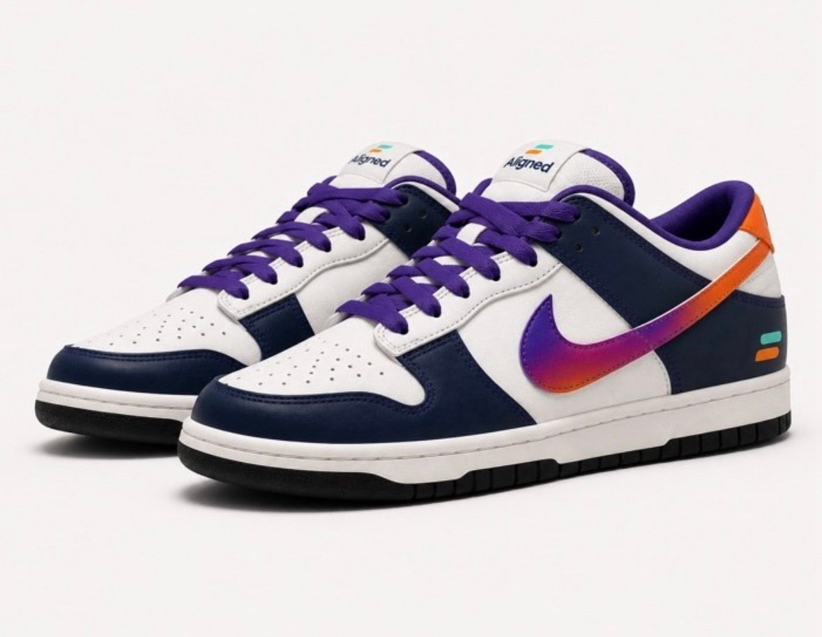 Custom Aligned Nike dunks