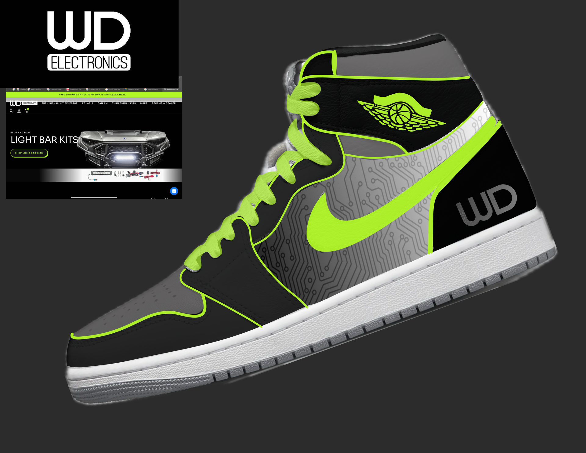 Custom WD Jordan 1 highs