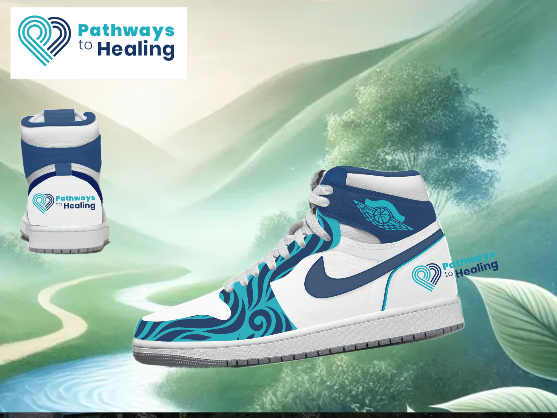 Pathways to Healing Custom Jordan 1 highs