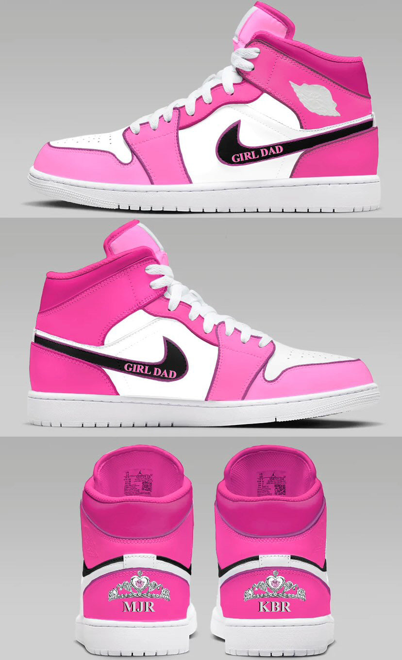 Girl Dad Custom Jordan 1 mids