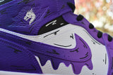 Purple Cartoon Drip Jordan 1s